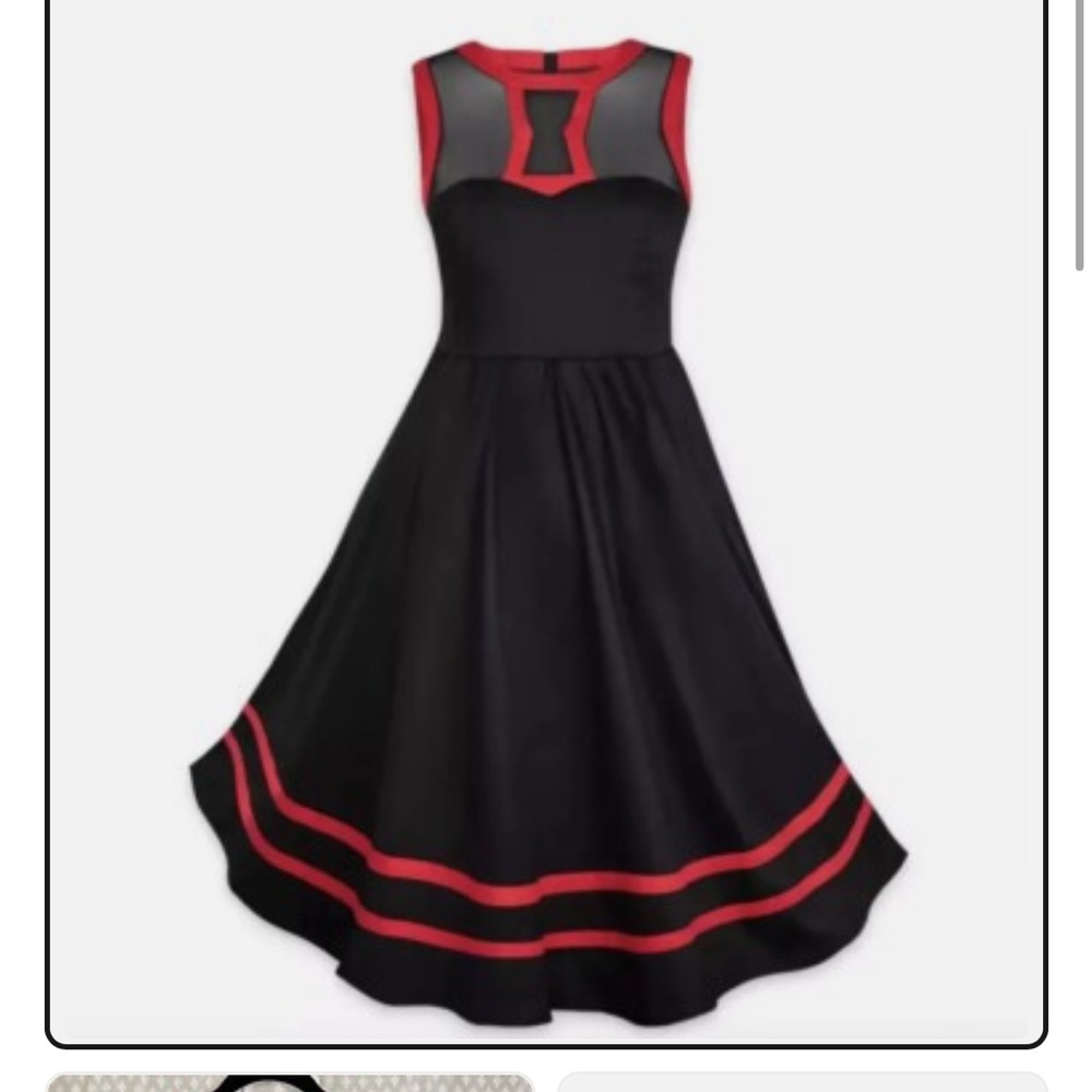 Her Universe black widow Red and Black Lace Dress